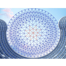 Estructura de armadura de techo de acero con techo de vidrio de atrio Skylgiht
